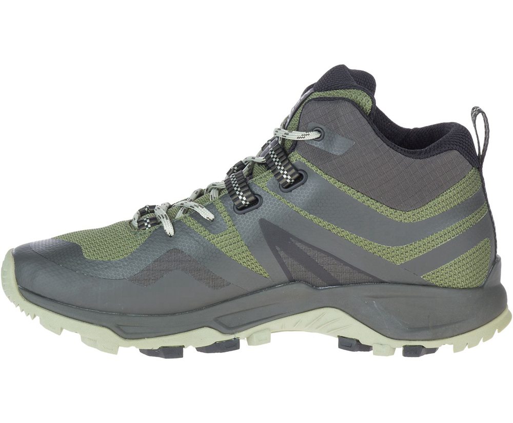 Kozaki Merrell Męskie Oliwkowe - Mqm Flex 2 Mid Gore-Tex® - 543187-SVH